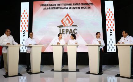 Primer debate a gobernador de Yucatán, entre bromas y acusaciones