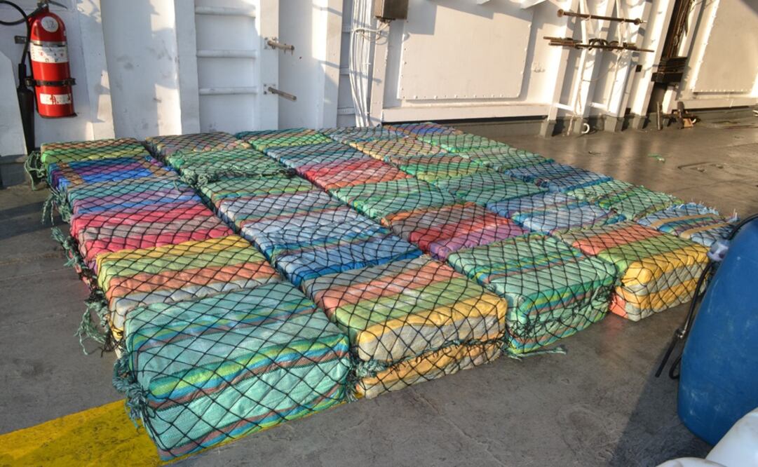 Semar asegura casi una tonelada de cocaína en Guerrero gracias a una operación de vigilancia marítima. Foto: Especial