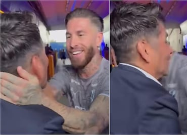 Jorge Campos tiene épico encuentro con Sergio Ramos; disfrutaron la previa del Clásico Regio