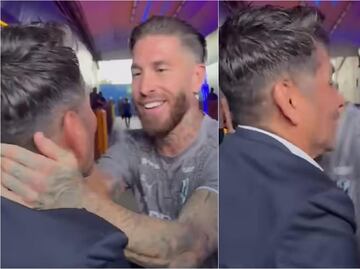 Jorge Campos tiene épico encuentro con Sergio Ramos; disfrutaron la previa del Clásico Regio