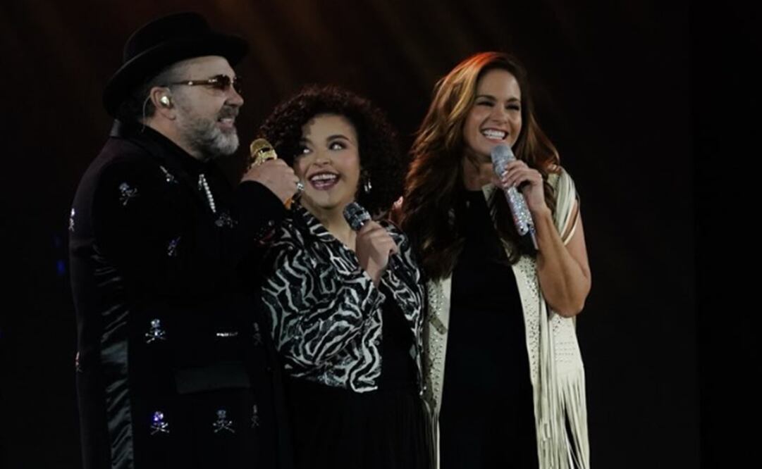 Lucero Mijares, Manuel Mijares y Lucero Hogaza. Foto: @Canal de las estrellas.