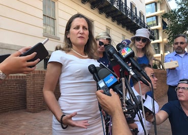 De la negociación EU-Canadá no habrá cualquier acuerdo: Chrystia Freeland