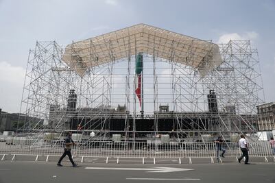 ​Instalan 7 mega pantallas en el Zócalo para transmitir el Mundial