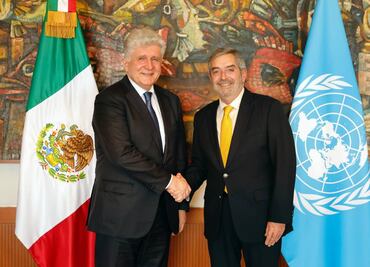 De la Fuente conversa con subsecretario de la ONU sobre tráfico de armas; resaltan temas de geopolítica actual