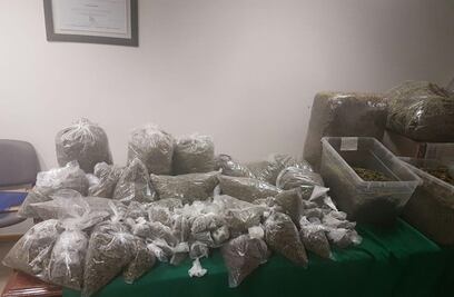 SSP capitalina asegura 120 kg de mariguana; caen dos