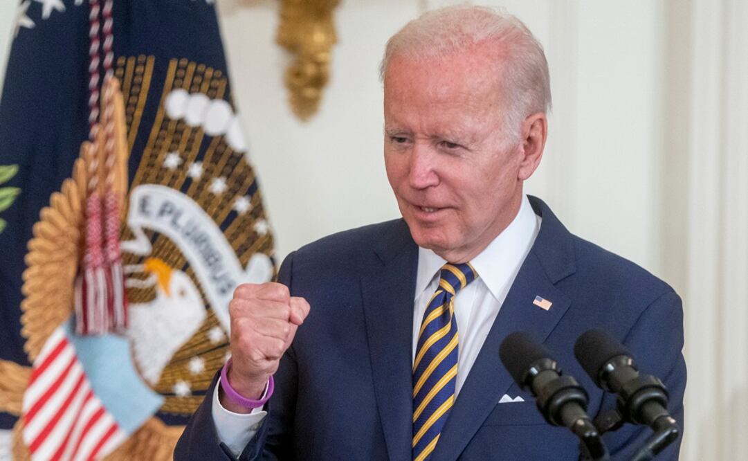 Joe Biden, pronuncia su discurso en un acto en la Casa Blanca. Foro: EFE