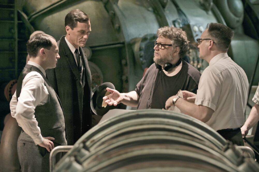 David Hewlett, Michael Shannon y Michael Stuhlbarg, bajo las órdenes de Del Toro (20TH CENTURY FOX Y REUTERS)