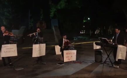 ​Músicos entonan “Viva la Vida” en Parque España por sismo
