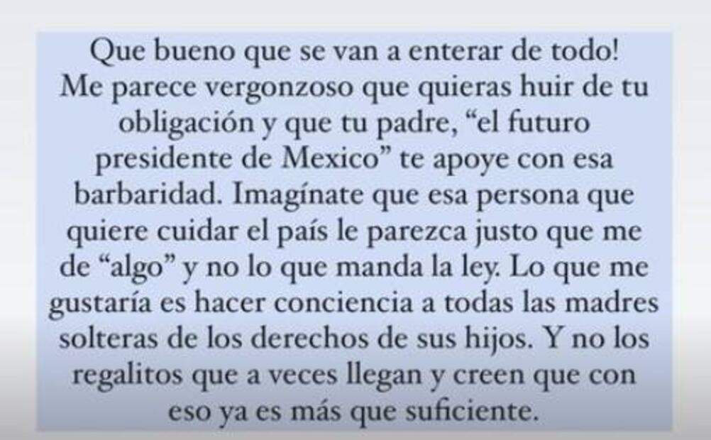 Natalia Subtil se lanza contra Sergio Mayer, "el futuro presidente de México"