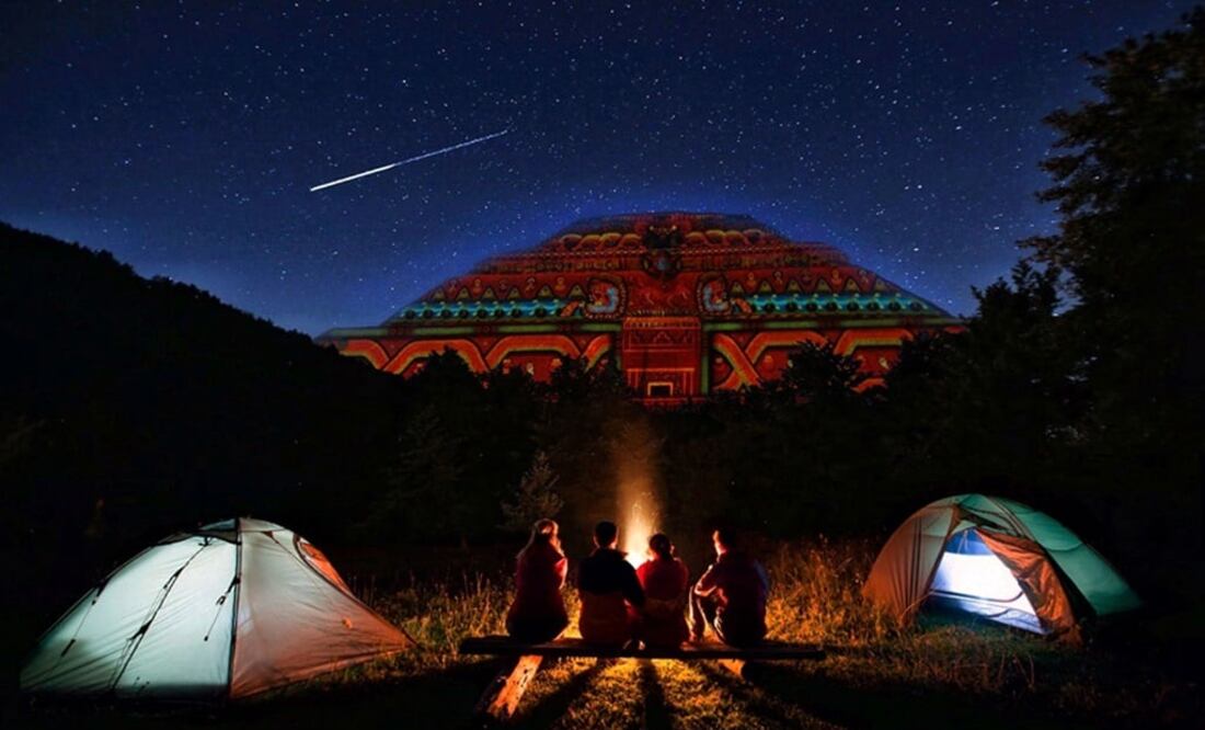 Podrás disfrutar de la lluvia de estrellas en un pueblo de Teotihuacán / Foto: Teotihuacan bajo las estrellas
