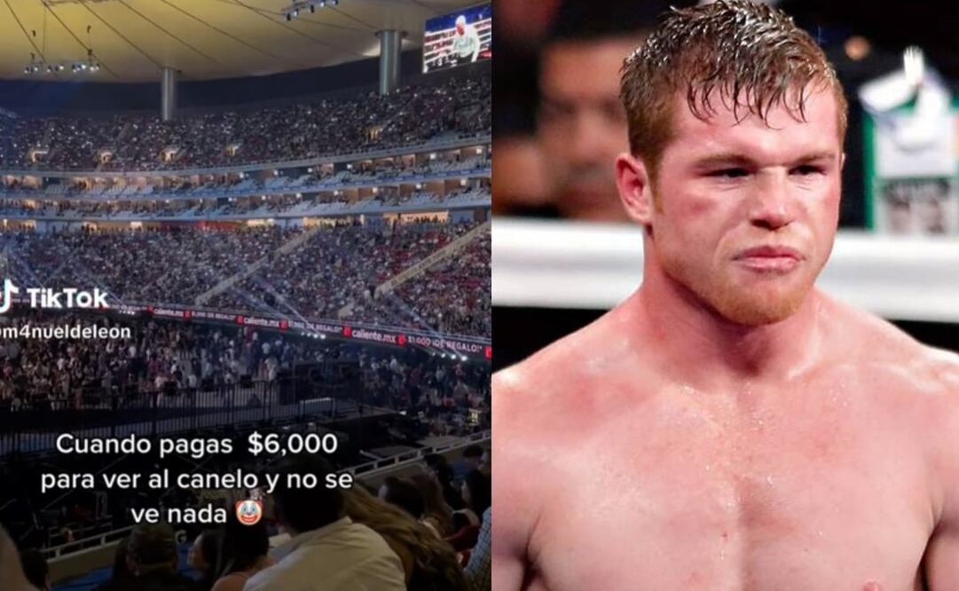 El "Canelo" Álvarez dio una pelea en el Estadio Akon de Guadalajara y sus seguidores no dudaron en acudir. / Foto: TikTok @m4nueldeleon / Especial