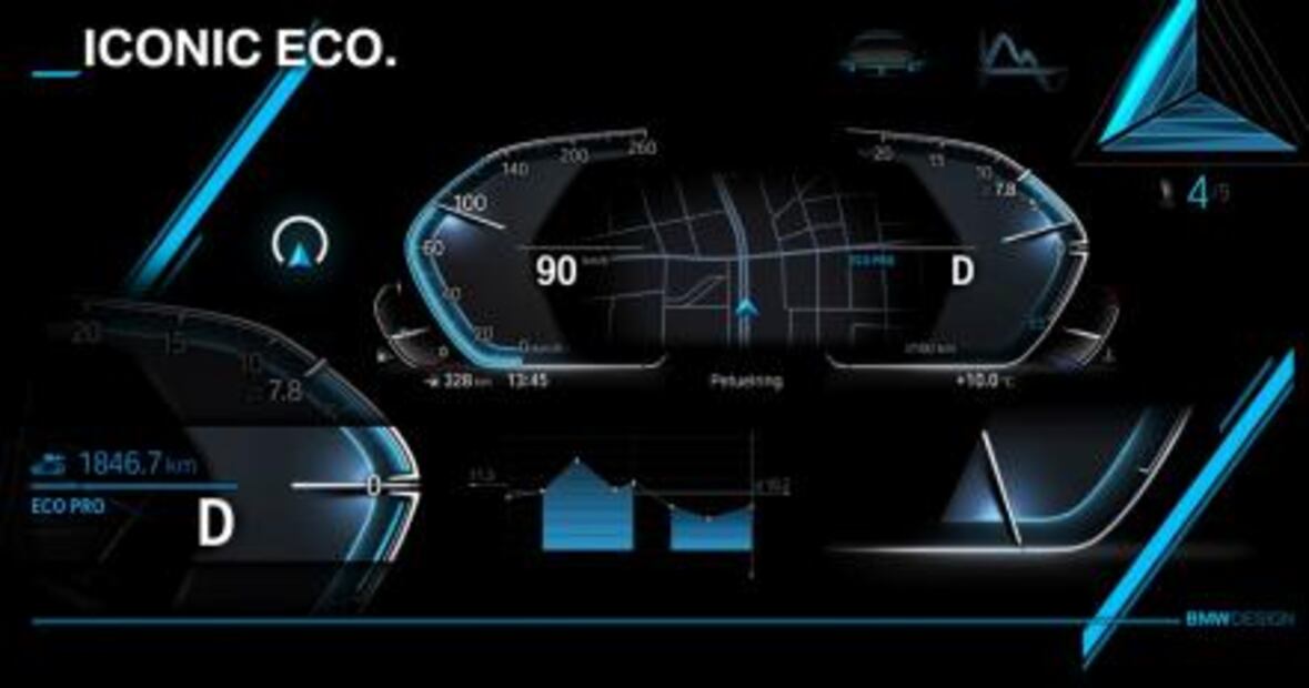 Así lucirá el nuevo panel digital de instrumentos de BMW