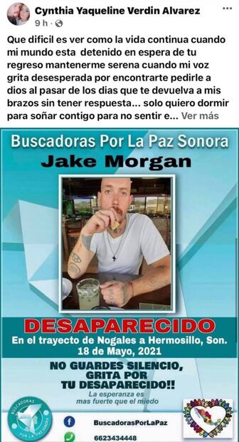 Reportan a ciudadano norteamericano como desaparecido en Sonora