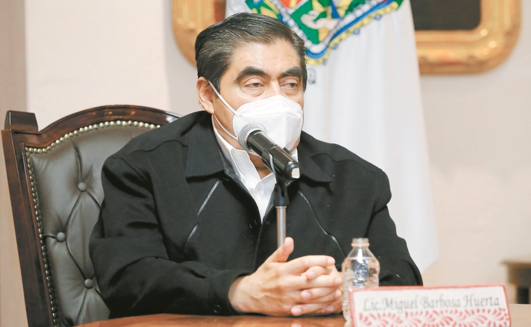 El gobernador Miguel Barbosa celebró el trabajo conjunto entre las fuerzas de seguridad. Foto: ESPECIAL