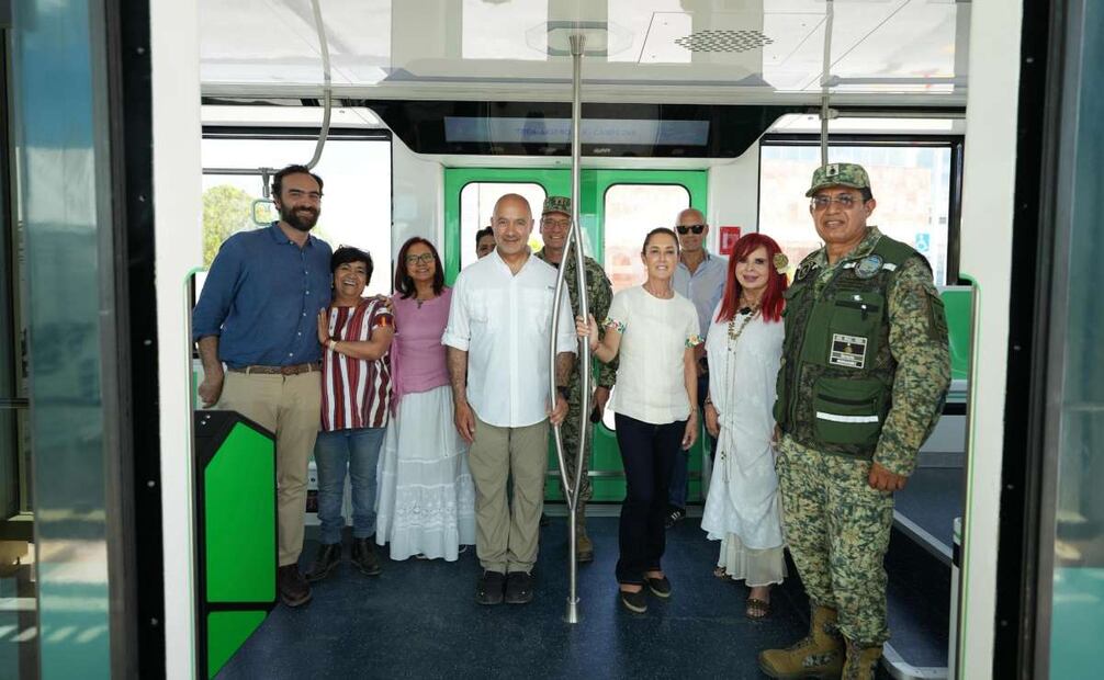 Claudia Sheinbaum supervisa avance del Tren Ligero de Campeche. Foto: Presidencia