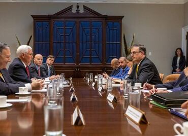 Ebrard y Pence sostienen reunión en Washington sobre migración