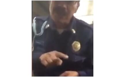 "No soy su gato", dice policía en el Metro a ciudadano 