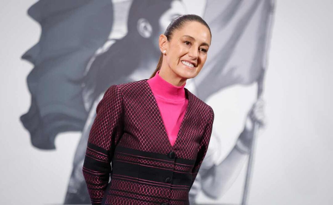 Claudia Sheinbaum, presidenta de México, durante la mañanera del 22 de julio del 2025. Foto: Diego Simón / EL UNIVERSAL