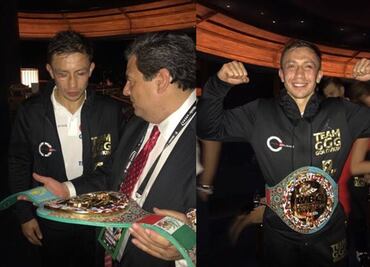 Sulaimán entregó el cinturón huichol a Gennady Golovkin