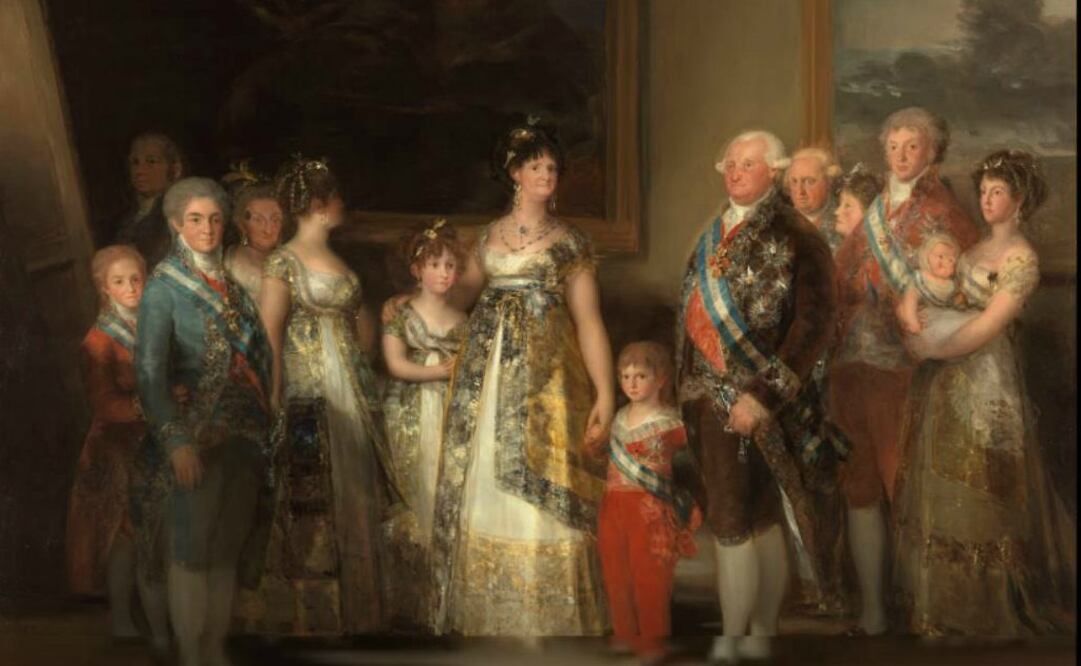 Pintura que representa a Carlos IV y su familia. Foto: Museo del Prado