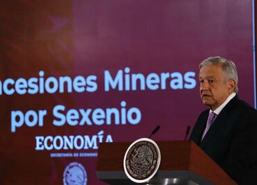 Salinas y Calderón, los que dieron más concesiones y territorios para explotación minera: AMLO