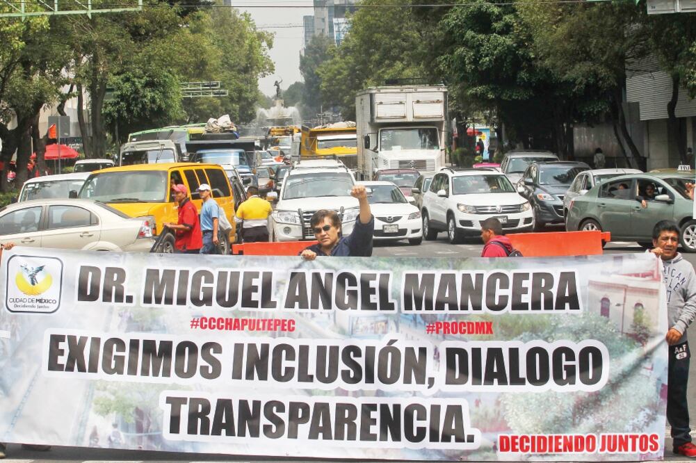 Proyectos como el Corredor Cultural Chapultepec han originado el rechazo de los vecinos, pues señalan que no se les pidió su opinión sobre el impacto hacia sus viviendas y forma de vida (ARCHIVO EL UNIVERSAL)