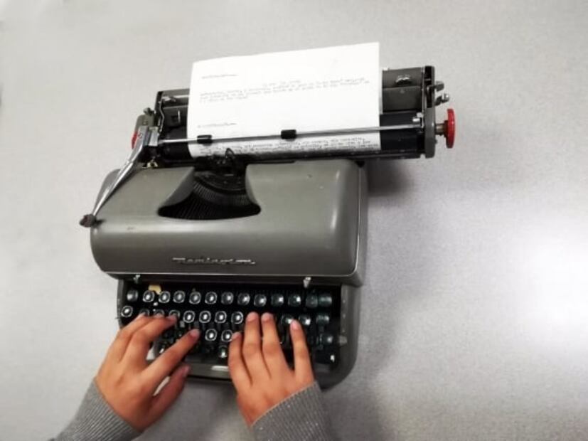 Cuando se escribía a máquina