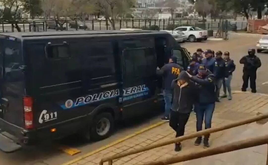 El traslados de los integrantes del la secta del horror. Foto: Gentileza PFA