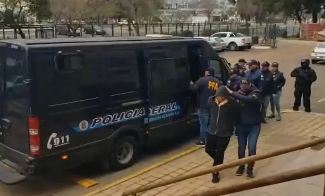 El traslados de los integrantes del la secta del horror. Foto: Gentileza PFA