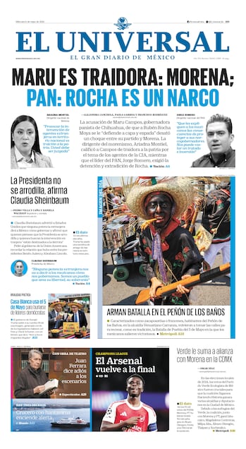 Portada impresa del 6 de mayo de 2026