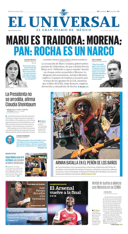 Portada impresa del 6 de mayo de 2026