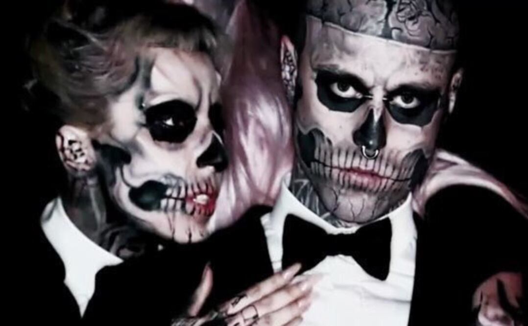 Fotograma del video Born This Way donde Lady Gaga protagoniza junto a su amigo, el fallecido Zombie Boy. Foto: Cortesía