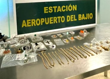 Aseguran joyas por un valor de 43 mdp en aeropuerto de Guanajuato