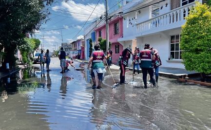 Lluvia deja afectaciones, ahora en Nezahualcóyotl
