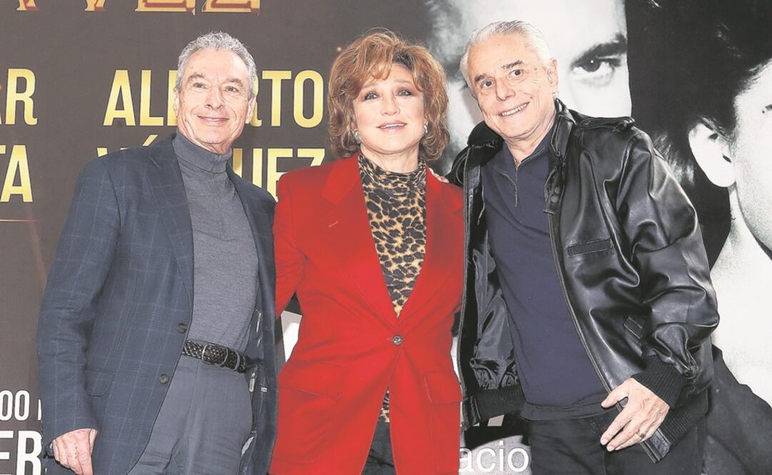 César Costa, Angélica María y Enrique Guzmán. Foto: Berenice Fregoso