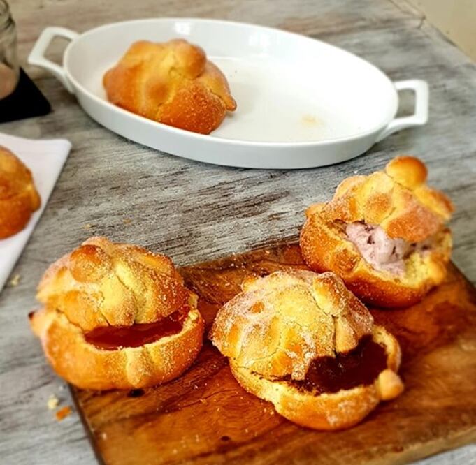 Prueba el pan tradicional de estas fechas pero con nuevos sabores / Foto: Facebook Fonda Garufa