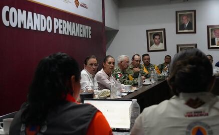 Sheinbaum encabeza Centro de Comando en Veracruz por lluvias; “sabemos que hay desesperación, los vamos a atender a todos”, dice