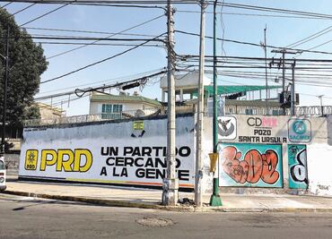 PRD y MC hacen pintas en inmuebles públicos pese a carecer de permisos
