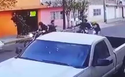 Video. Captan asalto a motociclista en Ecatepec 