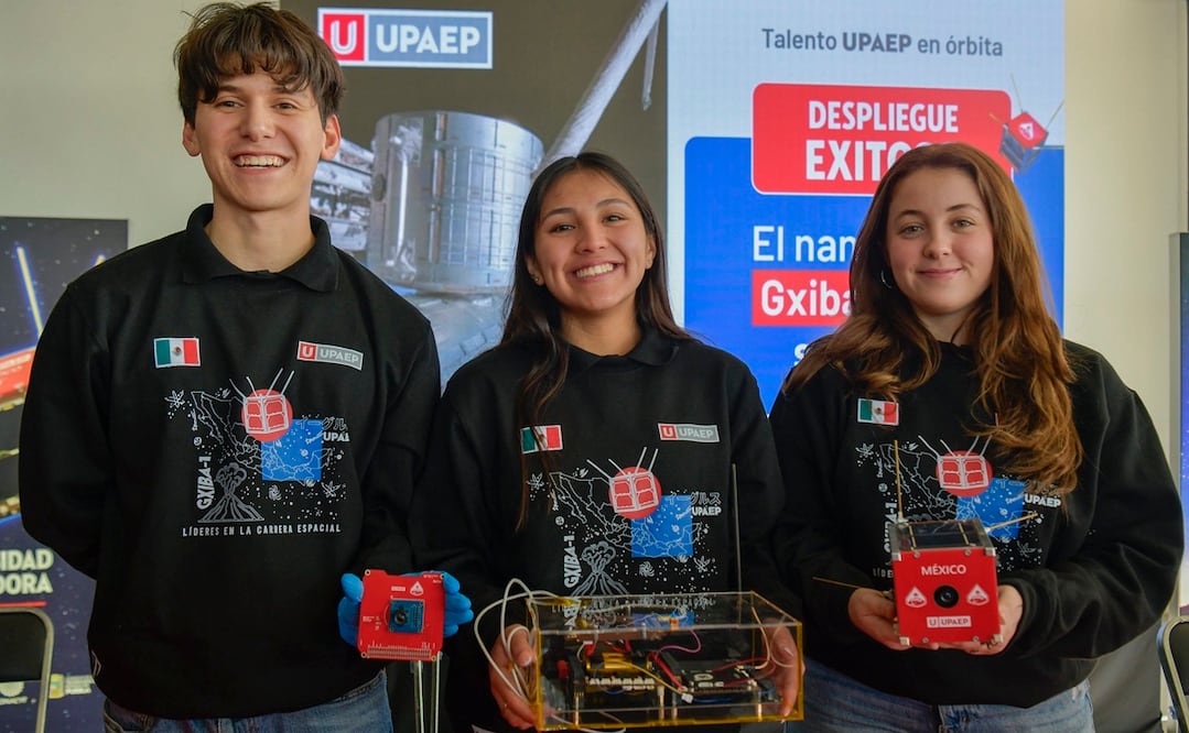 'Gxiba-1' fue diseñado por una treintena de estudiantes de la UPAEP, junto con un equipo de siete profesores, y construido en 2025. Foto: @UPAEP