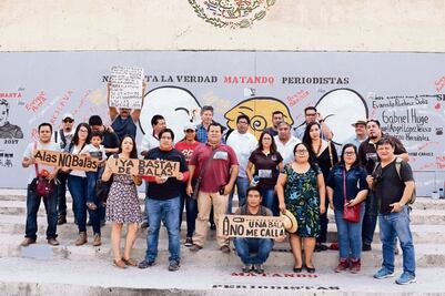 Protestan por muerte de tres periodistas