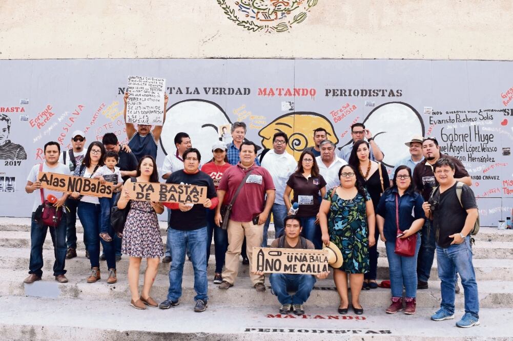 Protestan por muerte de tres periodistas