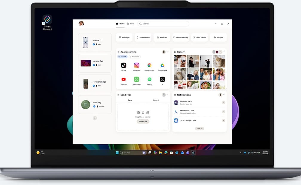 Smart Connect: la apuesta de Lenovo para poner en orden tu vida digital. Imagen: Lenovo