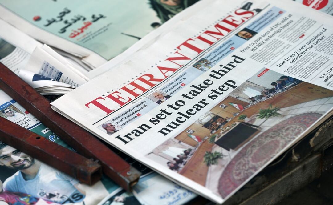 Some newspapers are pictured in Tehran, Iran - Photo: Nazanin Tabatabaee/WANA (West Asia News Agency) via REUTERS