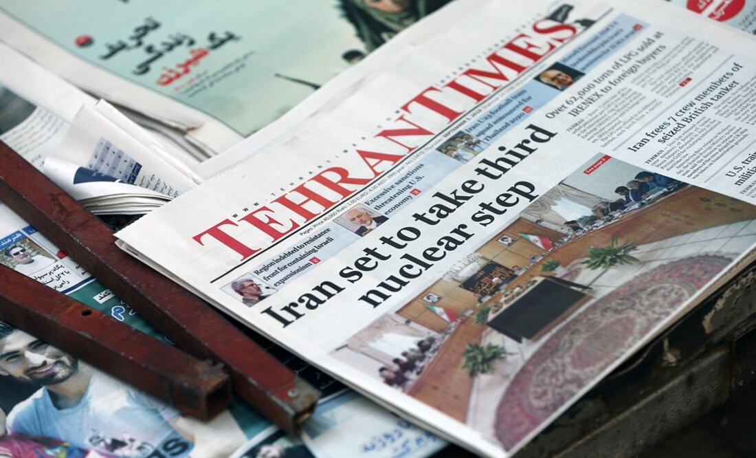 Some newspapers are pictured in Tehran, Iran - Photo: Nazanin Tabatabaee/WANA (West Asia News Agency) via REUTERS