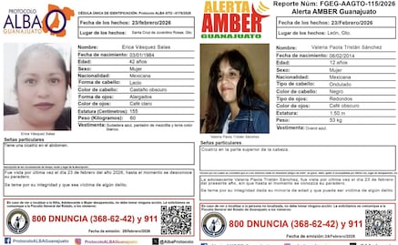 Hallan cuerpos de dos mujeres en caminos de terracería en Silao e Irapuato; difunden fichas de búsqueda de otras 12 jóvenes