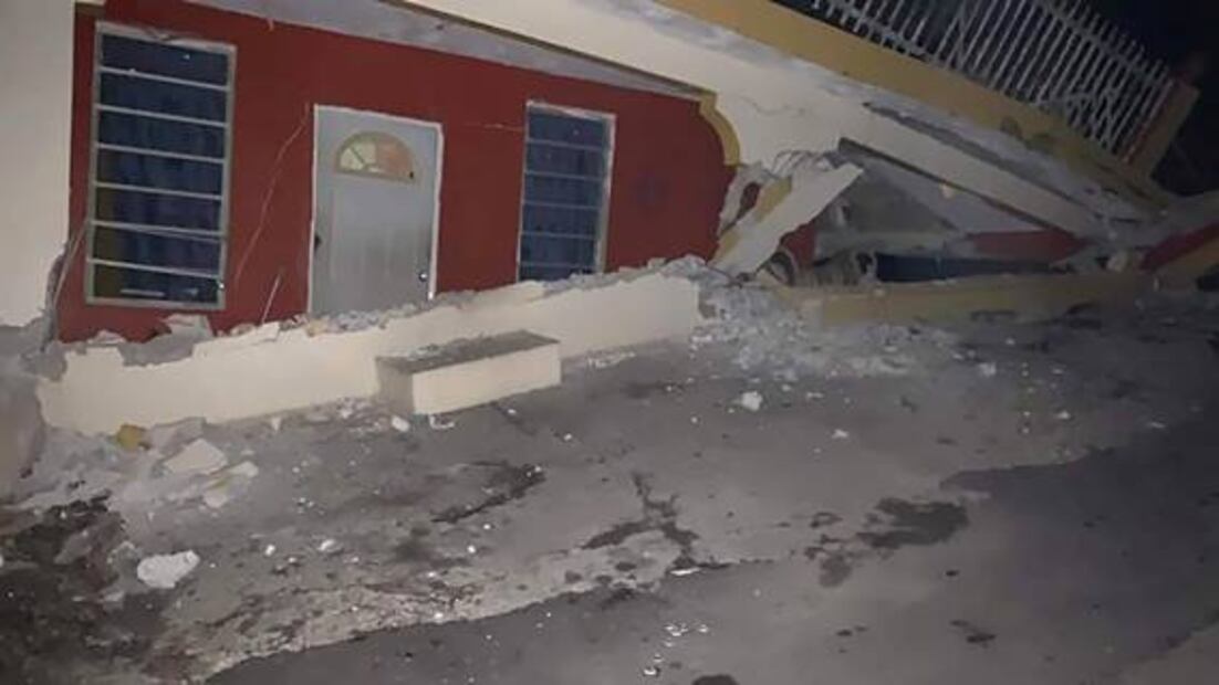 Sismo de 6.4 en Puerto Rico provoca graves daños en casas y edificios