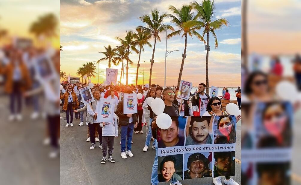 El 19 de enero de 2025, familiares marcharon para exigir a las autoridades mayor eficiencia a la hora de investigar el paradero de las víctimas. Foto: Especial