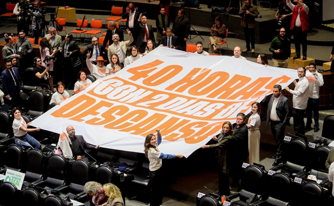 Discusión de la reforma constitucional para disminuir la jornada laboral de 48 a 40 horas.  Foto: Especial