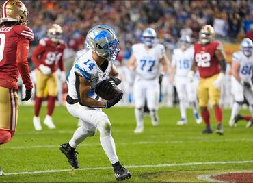 Los Lions de Detroit derrotaron a los 49ers de San Francisco y buscarán el liderato de la NFC en la última semana